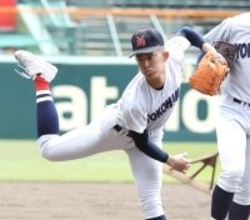 【センバツ】横浜・織田翔希、「体の状態は万全。とにかくチームを勝たせるのが目標」…甲子園練習
