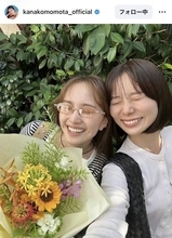 百田夏菜子、「笑顔似てる」人気タレントとの２ショットが可愛い！「幸せのお裾分けありがとう」