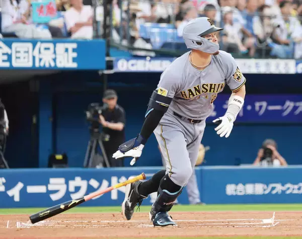 【阪神】初回に佐藤輝明の先制二塁打から一挙５点先制！坂本誠志郎が右中間席へ１号２ラン