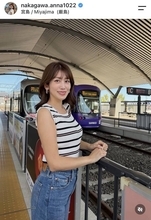 中川安奈アナ「広島での幸せなお仕事」ＮＨＫ時代の勤務地でノースリショット「美しすぎる」「めちゃくちゃ可愛い」「日焼けに注意して」