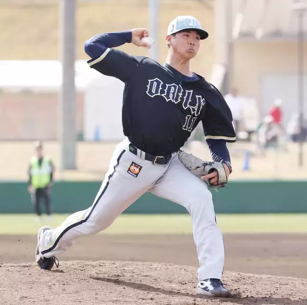 【オリックス】山下舜平大が宮崎キャンプ初のライブＢＰで１５４キロ「いい球はあったので、あとは確率を上げていく」