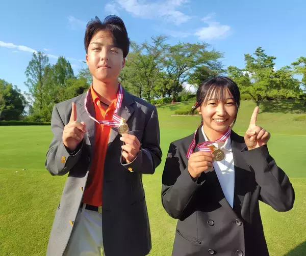【関東中学校ゴルフ個人戦】男子は田子吏央斗、女子は馬場千寛が初優勝