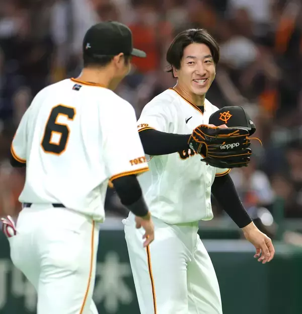 【巨人】大勢が則本昂大の初勝利守り「前回勝ちを消してしまっているので」勝利の瞬間話していたこととは？