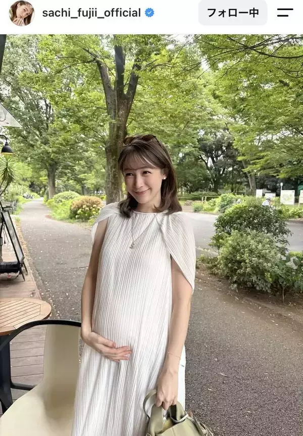 父は高級ブランド元社長！妊娠中の美人タレント「だいぶ大きくなりました」最新姿「はやすぎる」藤井サチ