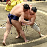 「朝乃山が５４４日ぶりの幕内勝利　羽出山に勝つ　２度の三段目陥落から復帰、不屈の精神見せる」の画像1