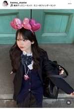 カジサックの美人娘、制服ディズニー！「超可愛いいい！」「ビジュが過去一な気が」モデル・梶原叶渚