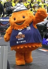 【Ｂ２ベルテックス静岡】公式マスコット「ベルティ」がファン投票で過去最高の６位に…Ｂ２トップに輝く