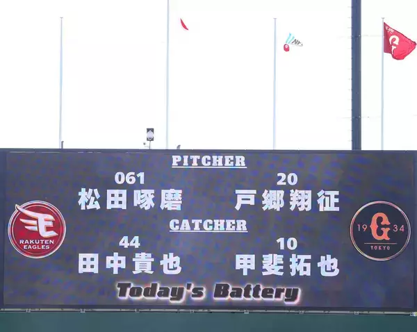 【巨人】先発・戸郷翔征が甲斐拓也とバッテリー「４番・三塁」で竹下徠空…ファーム・リーグ楽天戦