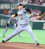 「【阪神】村上頌樹“虎キラー”ダルベックに痛恨の一発浴びる…巨人戦の連続無失点は２３イニングでストップ」の画像1
