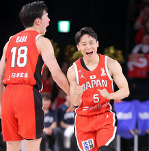 【バスケ男子】司令塔の河村勇輝は１０アシストの活躍で勝利に貢献　Ｗ杯、五輪に向け「アメリカで修行してまた強くなって帰ってきたい」　Ｗ杯アジア２次予選カタール戦