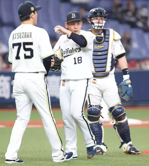 【オリックス】宮城大弥が「左腕の違和感」で緊急降板…６回２死満塁から１球投じた後に捕手・若月健矢がマウンドに