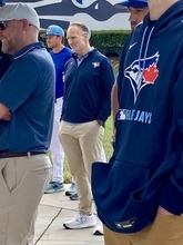 ブルージェイズ・岡本和真が”御前練習”でアピール！フリーで柵越え４連発　オープン戦日程決まり「頑張りたい」