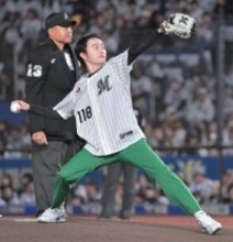 【ロッテ】俳優の森永悠希が始球式でノーバウンド投球　「とてつもなく緊張しました！」