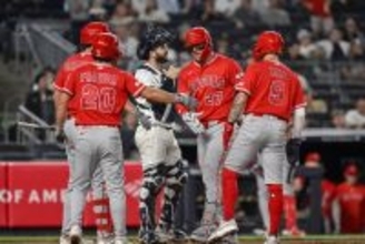 新旧キャプテン・アメリカ“共演弾”　トラウトが６回に同点３ラン→ジャッジが１試合２発の勝ち越しソロ　３度のＭＶＰ同士