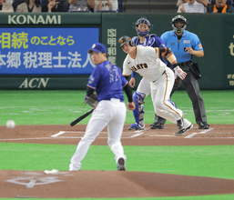 【巨人】頼れる４番・ボビー・ダルベックの適時打で巨人が先制！松本剛の安打＆盗塁で得たチャンス逃さず