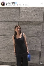 ２０００年代“ＣＭ女王”、子どもが撮影？手ブレ写真でも「やっぱ美人」「好きすぎる」ノースリ絶賛の加藤あい