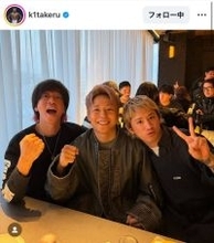 武尊、人気バンドマンとの３ショット公開にファン驚がく！「音楽ファンの夢でしかない」「大好きな３人」