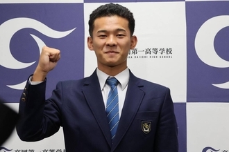 【ドラフト】ロッテ２位指名の高岡第一・前田侑大「柳田悠岐選手と対戦したい」　目標は通算２００勝＆球速１６０キロ