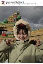 秋田汐梨、ＵＳＪで“クッパに食べられた”姿を披露「お顔つよつよ」「そりゃクッパもモグッとしてしまいますね」