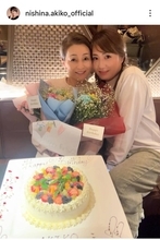仁科亜季子「誕生日会」でタレント長女・仁科仁美と２ショット！長男や孫に祝われ「幸せなひと時」