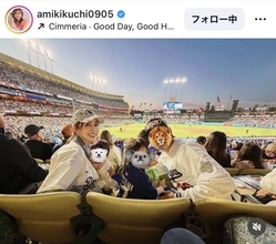 ２児の母・菊地亜美、ＬＡ旅行でまさか！大谷先発と重なり現地観戦→ドジャース勝利「最高の一日でした」