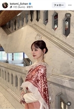 ＣＡＮＤＹ　ＴＵＮＥ・立花琴未「どこの楊貴妃ですか？」民族衣装の横顔ショットが美しすぎる！