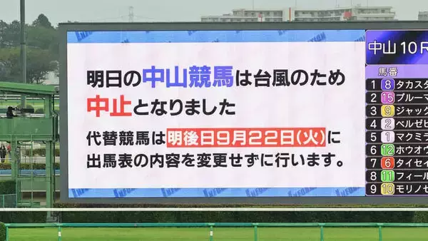 「狂うて」「ちょっと得した気分」ＪＲＡ９年ぶり超異例の“延長戦”にネット大盛り上がり　２２日も中山で開催