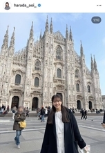 「葵ちゃんロス」元櫻坂４６のフジ・原田葵アナ、日本を離れてミラノ大満喫！「めちゃ可愛すぎ」「朝から癒されます」