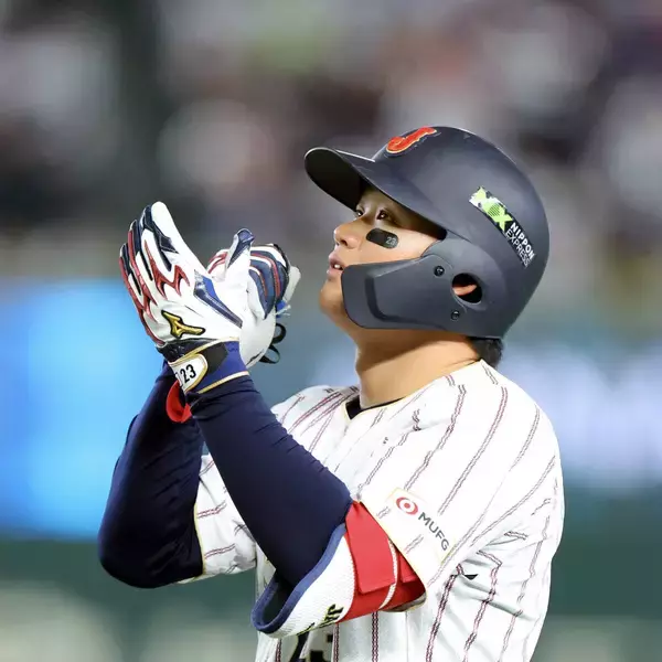 侍ジャパン・森下翔太が意地のＷＢＣ初安打　待望のスタメン「１番」で２併殺の悔しさ晴らすＨランプ