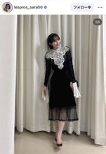 南沙良、黒ドレスから美脚がチラリ　「恥ずかしそうな！？笑顔が可愛い」「美しい」「神々しい」