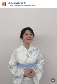 「や、やられた...」宮澤エマ、浴衣姿にファンくぎ付け！「目の保養」「国宝級の浴衣美人」と絶賛の声