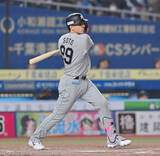 「【ロッテ】主将のソトが前回ノーノー細野晴希から今季チーム初適時打「１打点ですけど挙げられたので良かったです」」の画像1