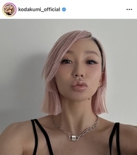 第２子妊娠中の倖田來未　ショートにばっさり！ピンクヘアの近影に「ビジュが最倖すぎ」「世界一かわいい」