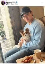 妻は同い年３１歳の人気女優　五輪スイマー中村克「ｃｏｆｆｅｅ　ｔｉｍｅ」ショットに「ハンサム」の声