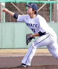 【ハヤテ】元巨人・笠島尚樹が練習試合でオイシックスに３回１失点　及第点も桑田ＣＢＯと会えずがっくり