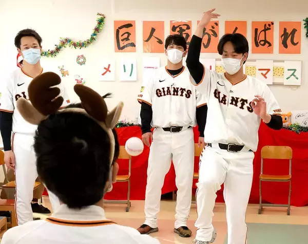 巨人の山崎伊織が病院訪問「生きる力となるためにも活躍を」難病と闘う子どもたちと交流