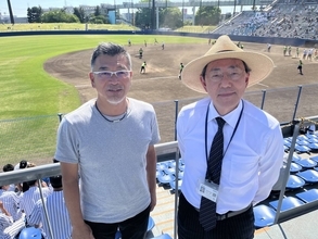 【高校野球】いとこは元巨人投手　水城の加茂川裕昭校長も千葉県野球場で声援「ウチの選手は、本当に諦めない」水戸から応援部隊