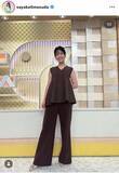 「テレ朝・桝田沙也香アナ、おしゃれなブラウンセットアップコーデに絶賛の声「おしゃれに着こなせるのが凄い！」」の画像1