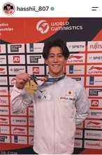橋本大輝「大舞台で自分の演技を最後まで魅せることができました」世界体操４連覇を報告に祝福続々「かっこよすぎ！！」「キング」