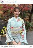 「晴れ着姿を公開したテレ朝アナ「最強に着物お似合い」「お姫様みたいよ」絶賛の声が集まる森山みなみアナ」の画像1