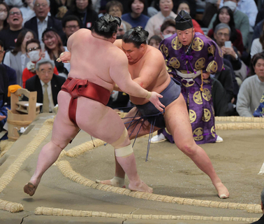 豊昇龍は２敗を守る　霧島ら３人が１敗で首位　安青錦はようやく４勝目
