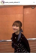 ももクロ・佐々木彩夏、水玉ワンピース姿に「可愛いすぎる！！」「モノトーンも素敵！」と絶賛の声