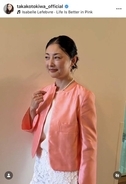 ５４歳・常盤貴子のピンク色ジャケット姿が反響呼ぶ！「上品で素敵」「うぉ～可愛い」「うわぁ素敵」「美しすぎ」