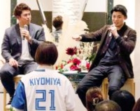 【日本ハム】今川優馬が「執念ポーズ」の誕生秘話を語る「実は始めたのは僕じゃない」…旭川市でトークショー
