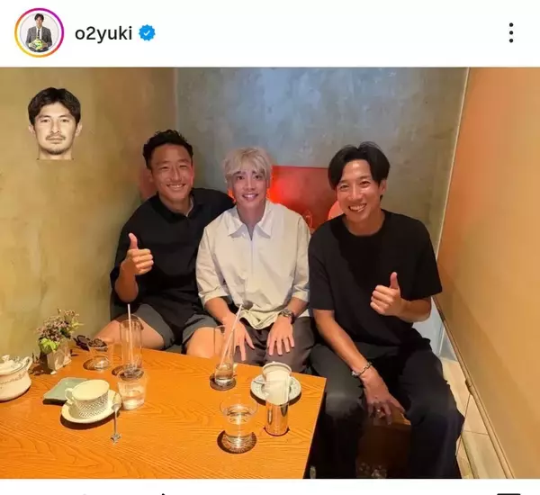 社長になったサッカー元日本代表が「弟」の伊東純也と再会！「あつすぎる」「左上…」大津祐樹が公開