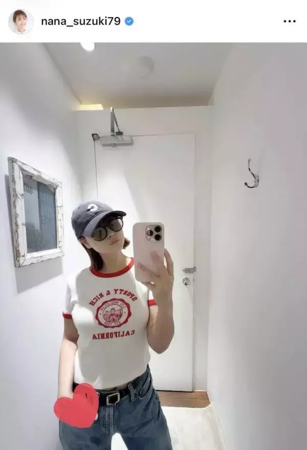 鈴木奈々、ピッチピチＴシャツで「５２キロ」の美スタイル「身長は１５４センチです」…「似合ってるし素敵」の声