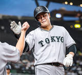 「巨人・中山礼都が１軍合流決めるバックスクリーン弾　昨季まで同僚の西武・高橋礼から」の画像1