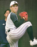 「【Ｕ―１８】高校日本代表が国内合宿を打ち上げ　高岡第一・前田侑大らがブルペンで最終調整」の画像1