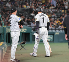 【阪神】佐藤輝明欠場、森下翔太は負傷交代…左右の大砲不在の大ピンチにも藤川球児監督「やるべきことは勝ち抜くこと」