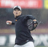 「【巨人】闘志メラッ　降雨のマツダで則本昂大がアップ完了　移籍後初勝利へ広島戦に先発予定」の画像1